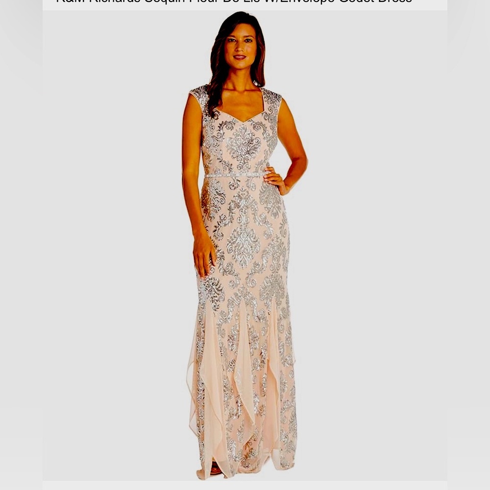 R&M Richards fleur de Lis dress